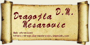Dragojla Mesarović vizit kartica